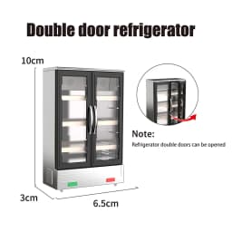1/12 Simulation Refrigerator Freezer Model Dollhouse Mini Furniture Accessories Dolls House Decoration Toys