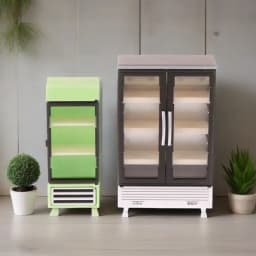 1/12 Simulation Refrigerator Freezer Model Dollhouse Mini Furniture Accessories Dolls House Decoration Toys