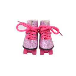 Doll Roller Skate Sequin Shoes Doll Ice Skates Fit 18 Inch American&43 Cm Baby Doll Generation Christmas Girl`s Toy DIY Gift