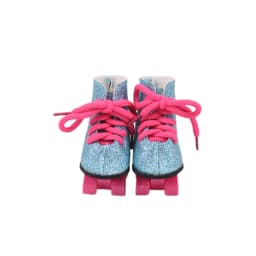 Doll Roller Skate Sequin Shoes Doll Ice Skates Fit 18 Inch American&43 Cm Baby Doll Generation Christmas Girl`s Toy DIY Gift