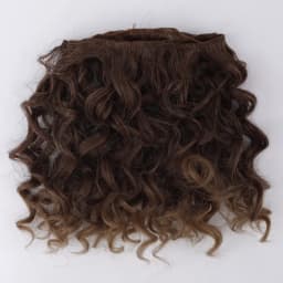 15CM Curly Doll Hair DIY Toy Accessories Synthetic Heat Resistant Fiber Wig Blonde Color