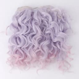 15CM Curly Doll Hair DIY Toy Accessories Synthetic Heat Resistant Fiber Wig Blonde Color