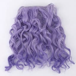 15CM Curly Doll Hair DIY Toy Accessories Synthetic Heat Resistant Fiber Wig Blonde Color