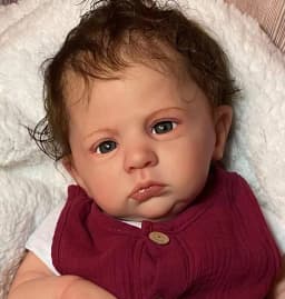50cm Open Eyes Cameron Waterproof Reborn Baby Boy With Rooted Hair Painted Skin Visible Veins Lifelike Newborn Baby Doll
