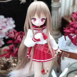 10 Colors 1/3 1/4 1/6 BJD Wig High Temperature Silk Cute Bangs Long Curly Hair BJD Doll Wig Dress Up Dolls Accessories Toys