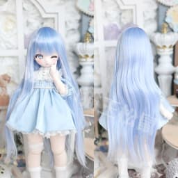 10 Colors 1/3 1/4 1/6 BJD Wig High Temperature Silk Cute Bangs Long Curly Hair BJD Doll Wig Dress Up Dolls Accessories Toys