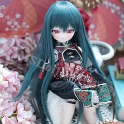 10 Colors 1/3 1/4 1/6 BJD Wig High Temperature Silk Cute Bangs Long Curly Hair BJD Doll Wig Dress Up Dolls Accessories Toys
