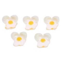 5pcs 1:12 Dollhouse Miniature Mini Broken Egg Model DIY Kitchen Toys Accessories