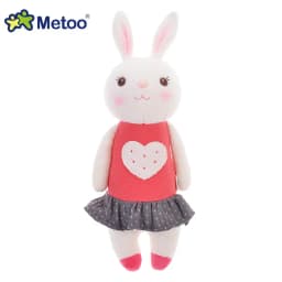 Original Metoo Dolls Cute Soft Tiramitu Rabbit Dolls Stuffed Bunny Toy Companion Comfort Doll Room Decor Kids Girls Gift