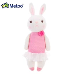 Original Metoo Dolls Cute Soft Tiramitu Rabbit Dolls Stuffed Bunny Toy Companion Comfort Doll Room Decor Kids Girls Gift