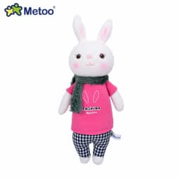 Original Metoo Dolls Cute Soft Tiramitu Rabbit Dolls Stuffed Bunny Toy Companion Comfort Doll Room Decor Kids Girls Gift