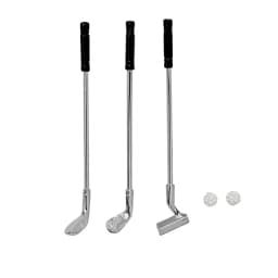 3Pcs 1/12 Dollhouse Miniature Accessories Mini Metal Golf Club with Ball Model Toy for Doll House Decoration ob11 bjd
