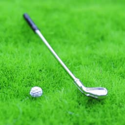3Pcs 1/12 Dollhouse Miniature Accessories Mini Metal Golf Club with Ball Model Toy for Doll House Decoration ob11 bjd