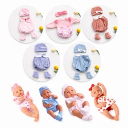Doll Clothes for 16 Inch 40cm Reborn Baby Doll Sweater Clothes Dress Set for Baby New Born Doll Accessories Kids Gift Toys DIY