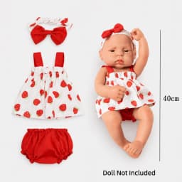 Doll Clothes for 16 Inch 40cm Reborn Baby Doll Sweater Clothes Dress Set for Baby New Born Doll Accessories Kids Gift Toys DIY
