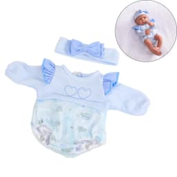 Doll Clothes for 16 Inch 40cm Reborn Baby Doll Sweater Clothes Dress Set for Baby New Born Doll Accessories Kids Gift Toys DIY