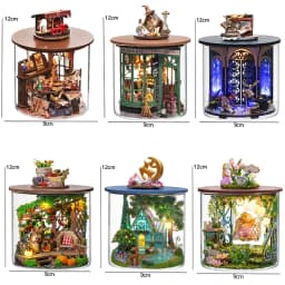 Wooden Mini DIY Doll House Kit For Making And Assembling Room Models Toys Home And Bedroom Decorations With Furniture Dollhouse