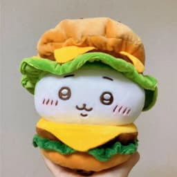 10-12cm Cute Cartoon Hamburger Set Idol Doll Clothes Accessories Kawaii Soft Fluffy Plush Doll Clothes Anime Game Periphery