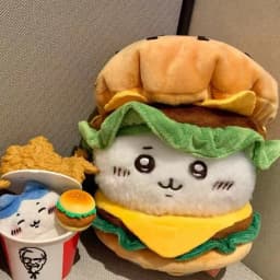 10-12cm Cute Cartoon Hamburger Set Idol Doll Clothes Accessories Kawaii Soft Fluffy Plush Doll Clothes Anime Game Periphery