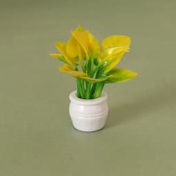 Doll House Mini Simulated Green Plant Potting Plant Model DIY Dollhouse Home Garden Outdoor Landscape Flower Bed Scene Decor