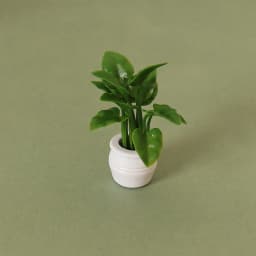 Doll House Mini Simulated Green Plant Potting Plant Model DIY Dollhouse Home Garden Outdoor Landscape Flower Bed Scene Decor
