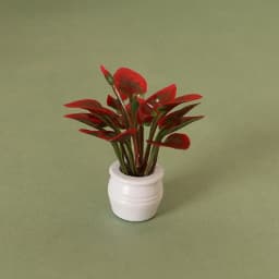Doll House Mini Simulated Green Plant Potting Plant Model DIY Dollhouse Home Garden Outdoor Landscape Flower Bed Scene Decor