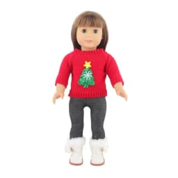 18 Inch Dolls Dress 43CM Baby New Born Doll Christmas Clothing For American Doll Clothes Cute Princess Gauze Skirt Gift For Girl