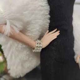 Doll Jewelry Decoration 1:6 Dollhouse Mini Handmade Jewelry Bracelets/Jewelry Model for Doll Decorative Toys,Gift Accessories