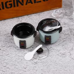 1/12 Scale Dollhouse Miniature Rice Cooker Machine Modle Simulation Kitchen Appliance Accessories Pretend Play Toys Gift