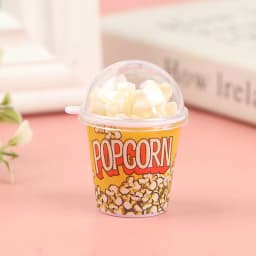1:12 Dollhouse Miniture Popcorn Bucket Snacks Pretend Food Decoration Prop Toys