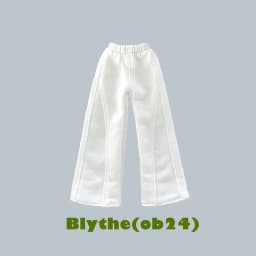 New Blythe Doll Clothes Colored Striped Round Neck Sweater Hoodie with Sports Wide Leg Pants Crossbody Bag for Blyth ob24 Outfit