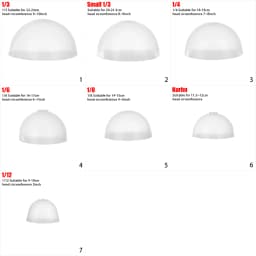 1/3 1/4 1/6 1/8 1/12 Doll-specific Wig Headgear Silicone Anti Slip Anti Staining Fixed Hair Headgear Doll Toys Accessories