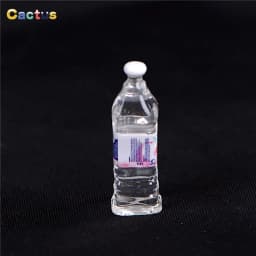 4PCS 1:6 Dollhouse Mineral Water Bottle Miniature Toy Doll Food Kitchen Living Room Accessories Kids Gift Pretend Play Toys