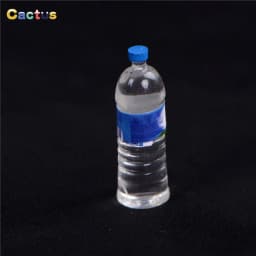 4PCS 1:6 Dollhouse Mineral Water Bottle Miniature Toy Doll Food Kitchen Living Room Accessories Kids Gift Pretend Play Toys
