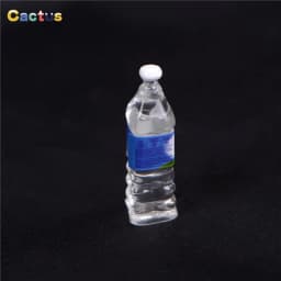 4PCS 1:6 Dollhouse Mineral Water Bottle Miniature Toy Doll Food Kitchen Living Room Accessories Kids Gift Pretend Play Toys