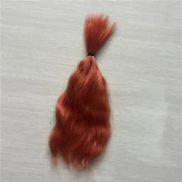Many Colors Handrooted Reborn Doll Mohair Wig Pink Yellow Brown Colors BJD 1/4 OB11 Dolls Mohair Wigs Hair Accessory