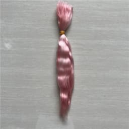 Many Colors Handrooted Reborn Doll Mohair Wig Pink Yellow Brown Colors BJD 1/4 OB11 Dolls Mohair Wigs Hair Accessory
