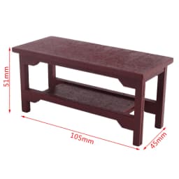 1:12 Dollhouse Miniature Wooden Dining Table Chair Set Simulation Furniture Model Toy For Dollhouse Restaurant Decor