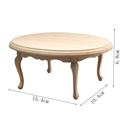 1:12 Dollhouse Miniature Wooden Dining Table Chair Set Simulation Furniture Model Toy For Dollhouse Restaurant Decor