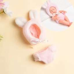 Doll Clothes for 8Inch 20cm Baby Dolls DIY Doll Accessories for Reborn Baby Dolls Sweater Jumpsuit Clothes for Mini Newborn Doll