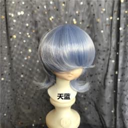 Doll's Wig for 1/3 1/4 1/6 1/8 Male Female Bjd Doll Wolf Tail Type Short Hair Diy Girl Toys Dress Up Doll Accessories, No Doll