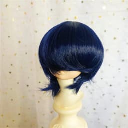 Doll's Wig for 1/3 1/4 1/6 1/8 Male Female Bjd Doll Wolf Tail Type Short Hair Diy Girl Toys Dress Up Doll Accessories, No Doll