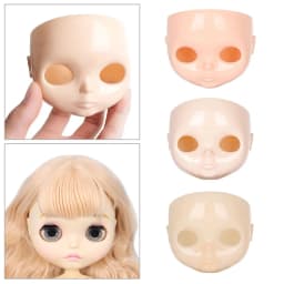 1/6 Blyth DIY Doll Factory Dolls Faceplate With Backplate 30cm Plastic Blyth No Makeup Face and Screw Toys Accessories