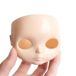 1/6 Blyth DIY Doll Factory Dolls Faceplate With Backplate 30cm Plastic Blyth No Makeup Face and Screw Toys Accessories