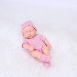 8inch 20cm Vinyl Reborn Baby Doll with Clothes Newborn Doll Outfit Set Realistic Soft Doll Gift for Kids Play Toy Cute Girl Gift