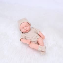 8inch 20cm Vinyl Reborn Baby Doll with Clothes Newborn Doll Outfit Set Realistic Soft Doll Gift for Kids Play Toy Cute Girl Gift