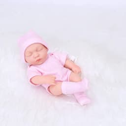 8inch 20cm Vinyl Reborn Baby Doll with Clothes Newborn Doll Outfit Set Realistic Soft Doll Gift for Kids Play Toy Cute Girl Gift