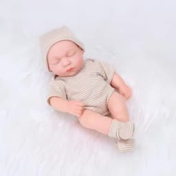 8inch 20cm Vinyl Reborn Baby Doll with Clothes Newborn Doll Outfit Set Realistic Soft Doll Gift for Kids Play Toy Cute Girl Gift