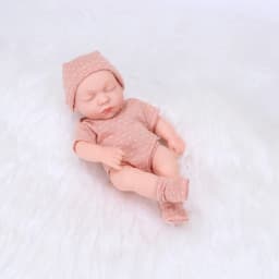8inch 20cm Vinyl Reborn Baby Doll with Clothes Newborn Doll Outfit Set Realistic Soft Doll Gift for Kids Play Toy Cute Girl Gift