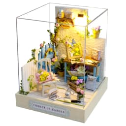 Wooden Mini Miniature Doll House DIY Small House Kit 3D Puzzle Building Assembly House Furniture Toy Home Decor Birthday Gifts
